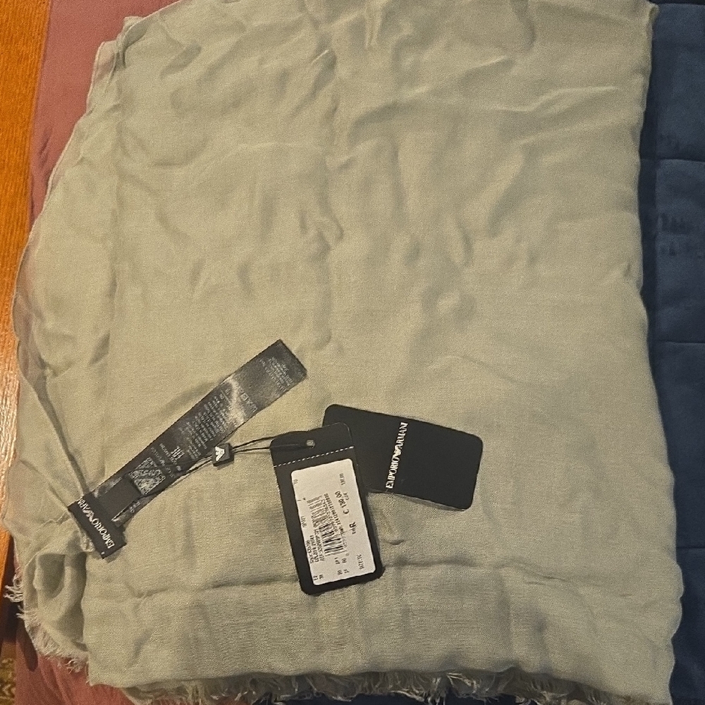 Emporio Armani Light Gray Scarf